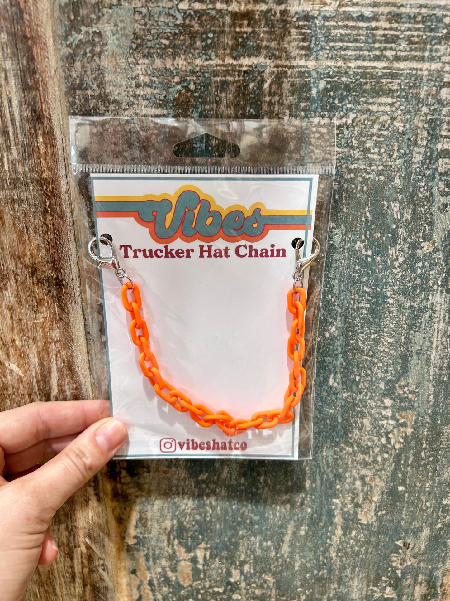 Orange Links Trucker Chain