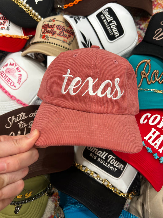 Texas Corduroy Dad Hat
