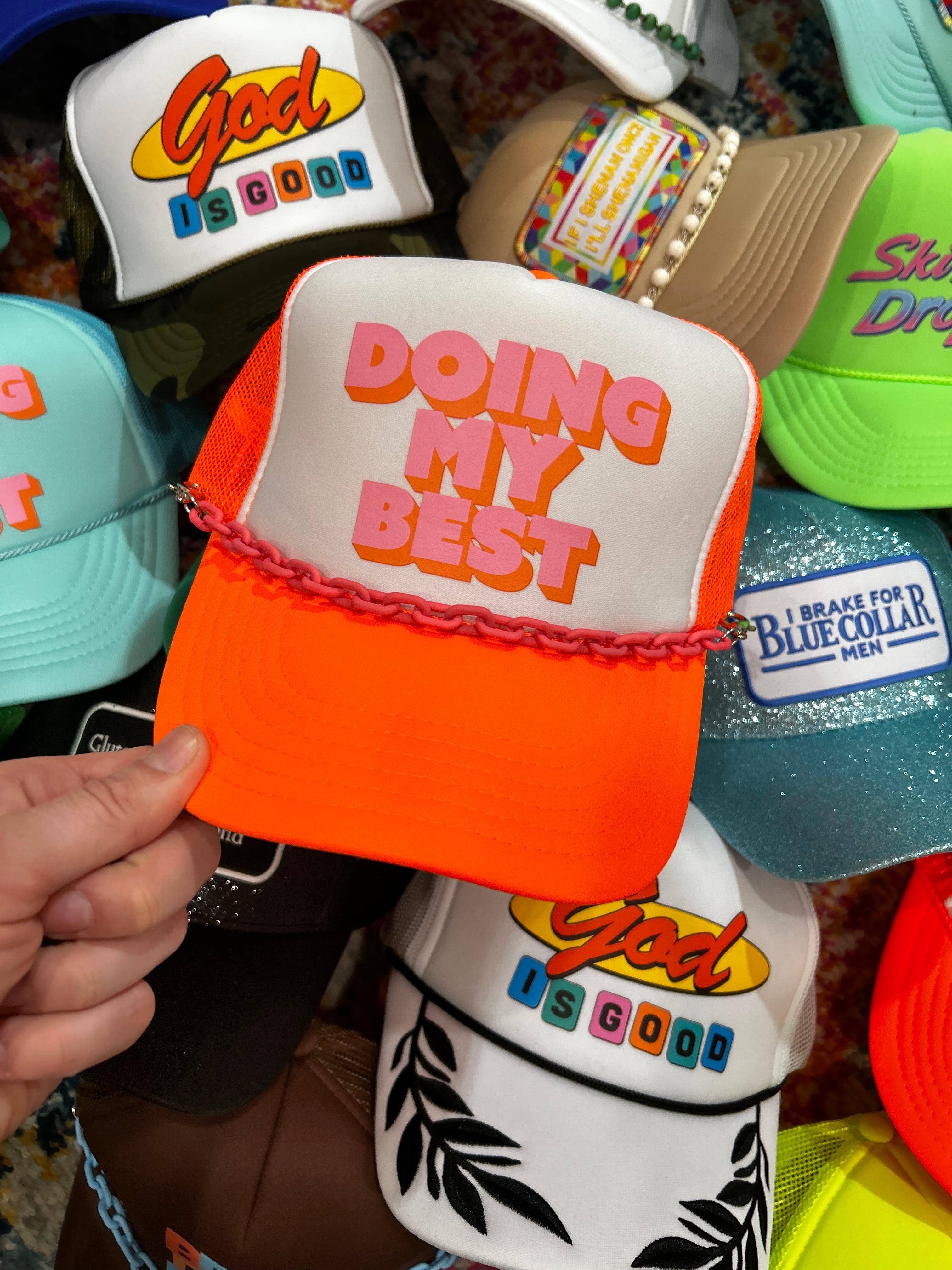 Doing My Best Trucker Hat – Vibes Hat Company