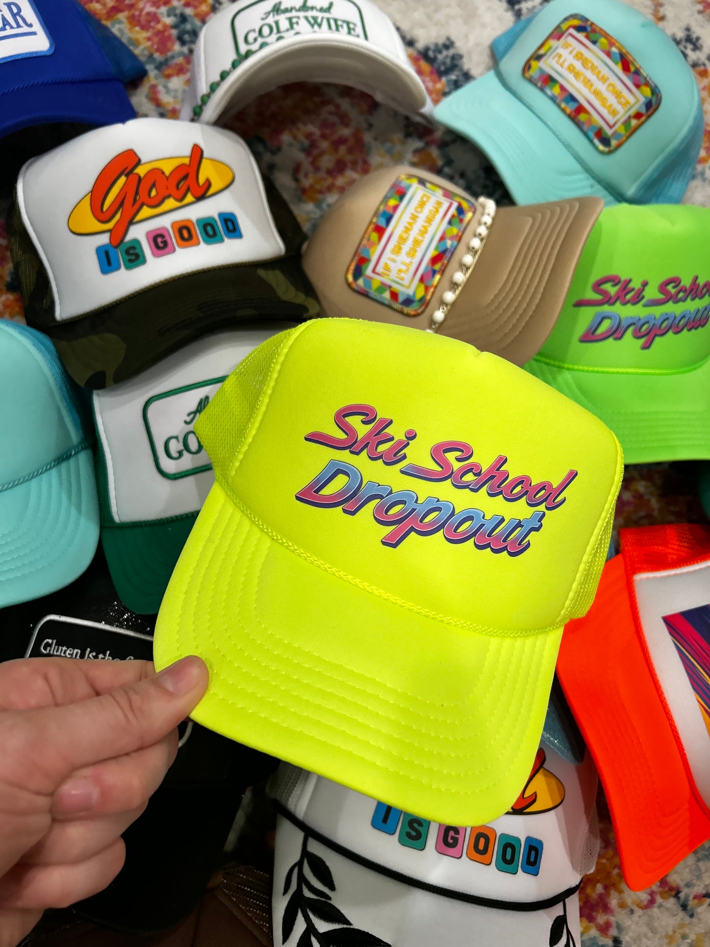 Ski School Dropout Trucker Hat