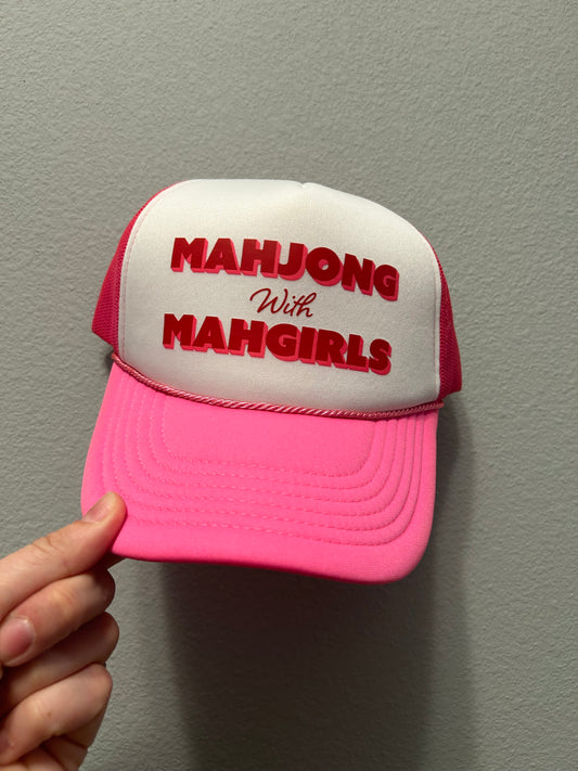 Mahjong with Mahgirls Trucker Hat
