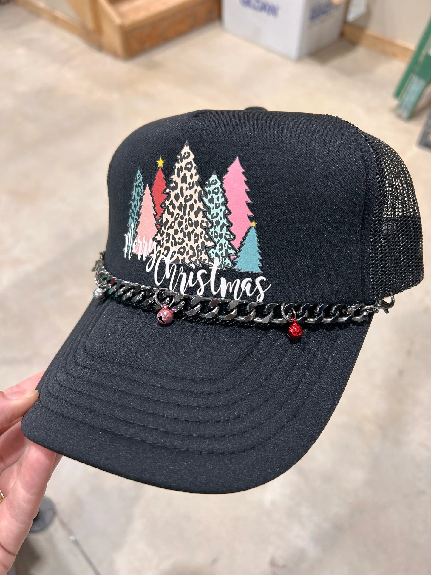 Jingle Bell Trucker Hat Chains
