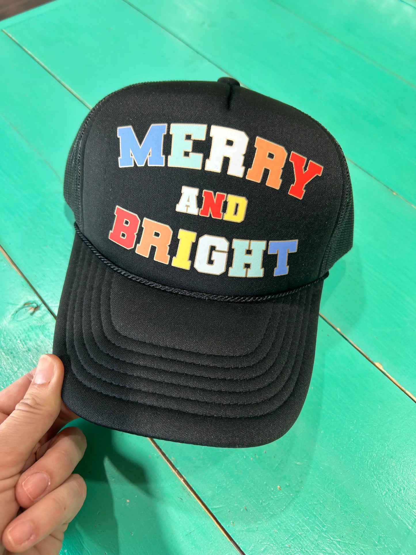 Merry & Bright Christmas Trucker