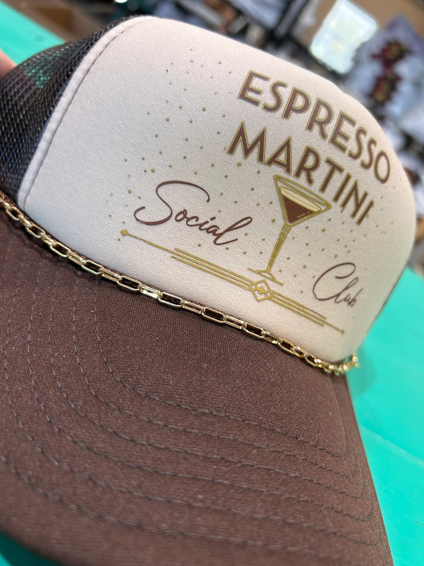 Small Paperclip Trucker Hat Chain