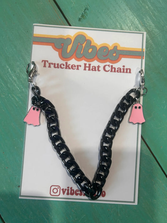 Spooky Ghost Trucker Hat Chain