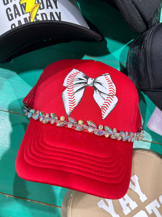 Baseball Bow Trucker Hat