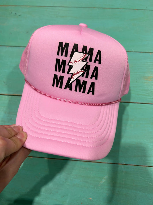 Baseball Mama Trucker Hat