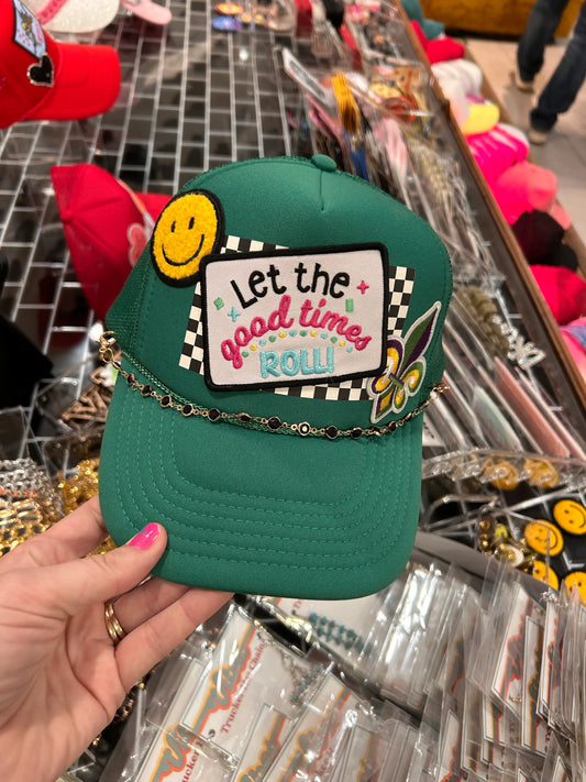 Black Crystal Studded Trucker Chain