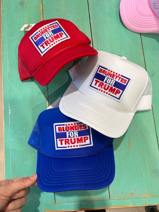 Brunettes For Trump Trucker