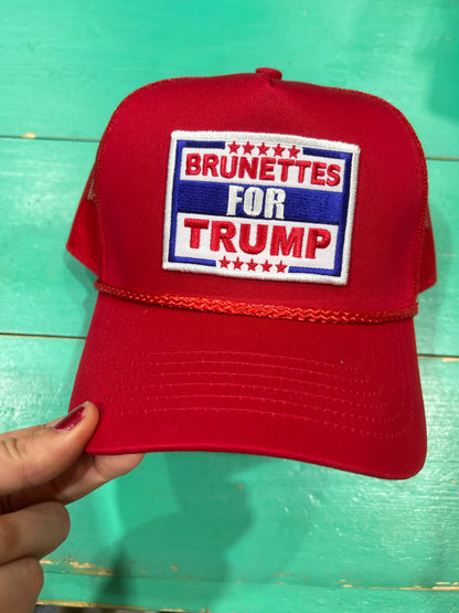 Brunettes For Trump Trucker
