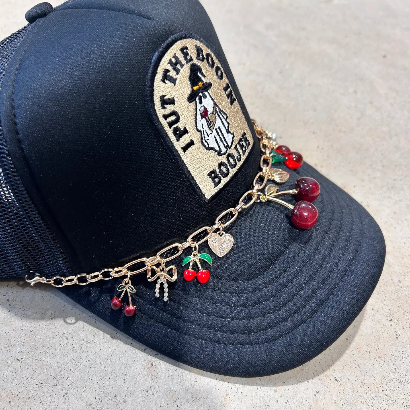 Cherry Trucker Hat Chain