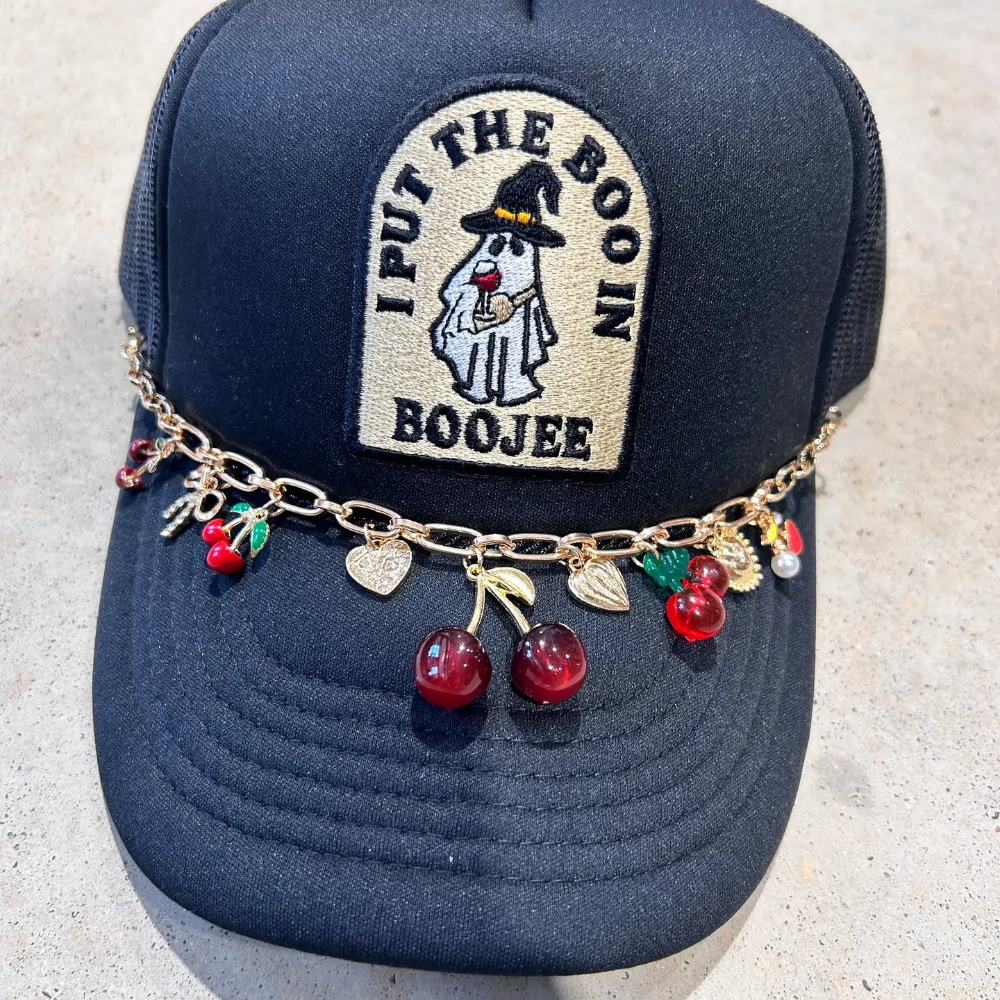 Cherry Trucker Hat Chain