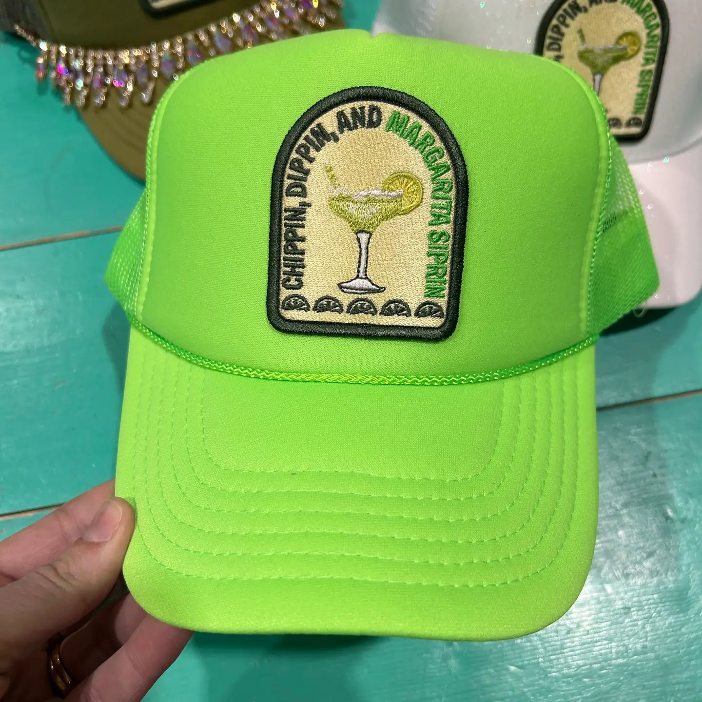 Chippin', Dippin', Margarita Sippin' Trucker