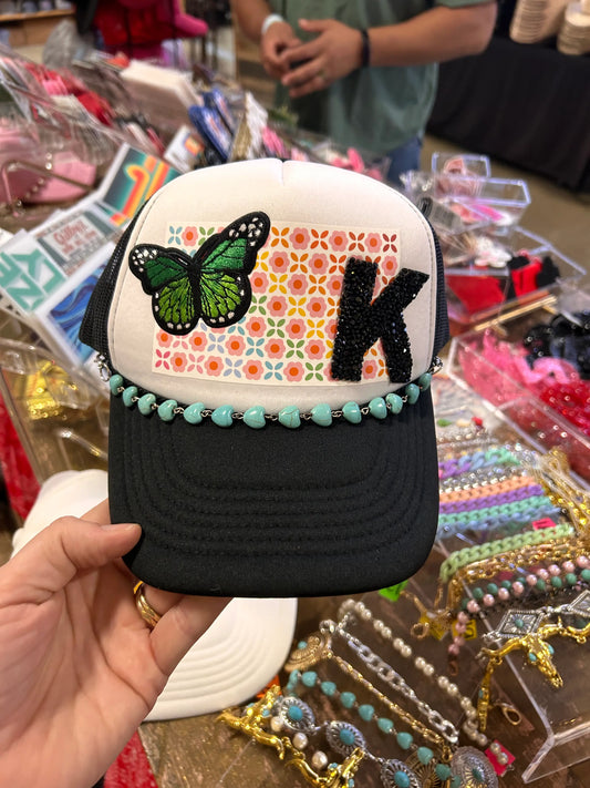 Colorful Flowers Pattern Trucker Hat