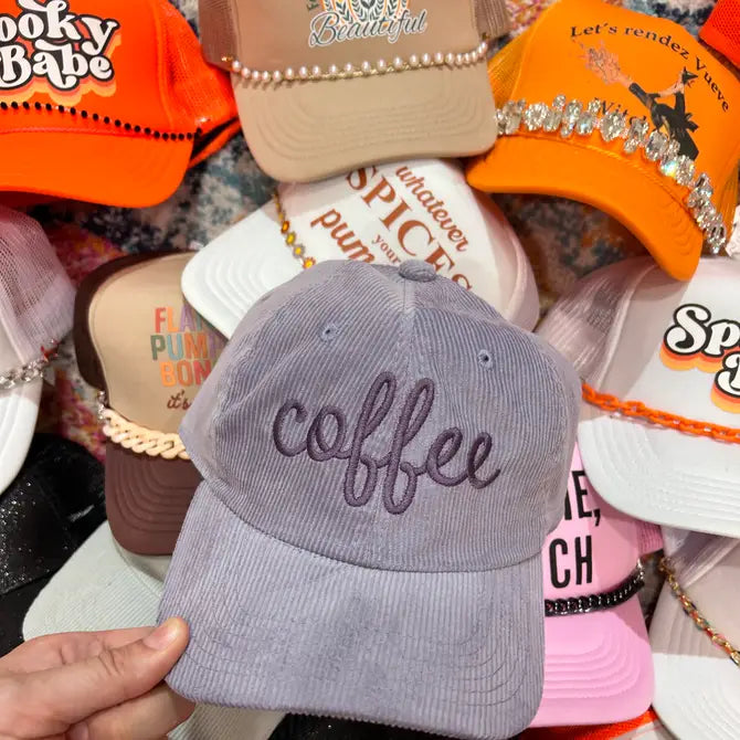 Corduroy Coffee Cap