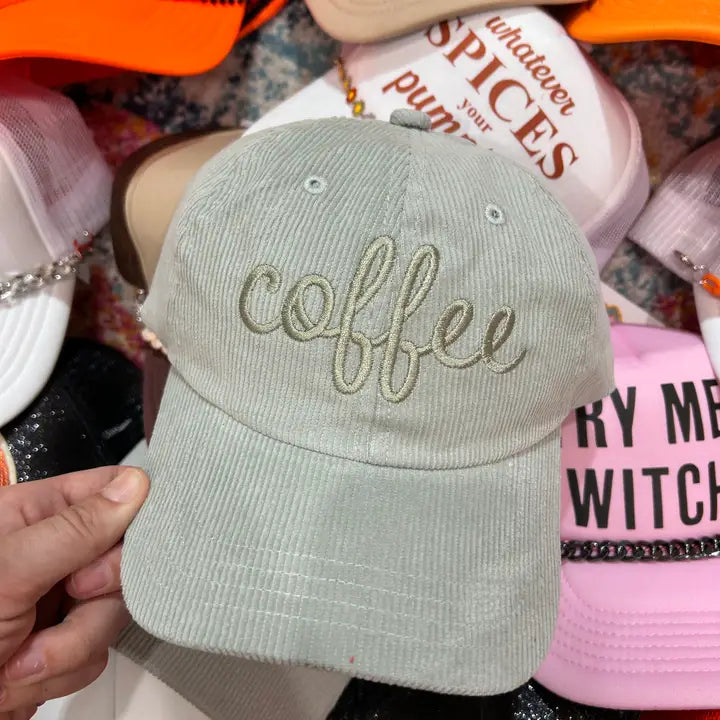 Corduroy Coffee Cap