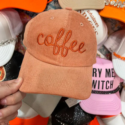 Corduroy Coffee Cap