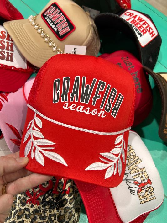 Crawfish SZN Printed Trucker