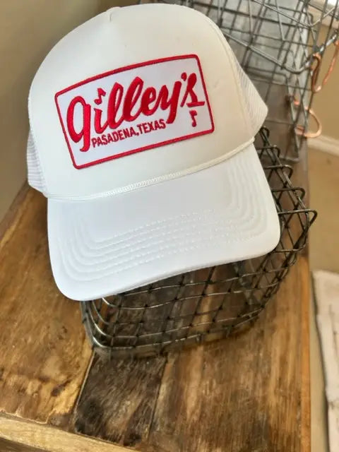 Gilley's Patch White Foam Trucker | Officially Licensed