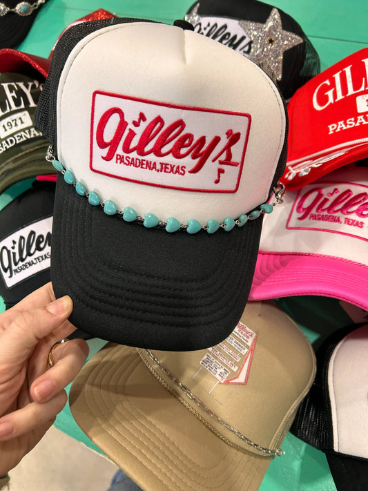 Gilley's Patch White/Black Foam Trucker |Officially Licensed