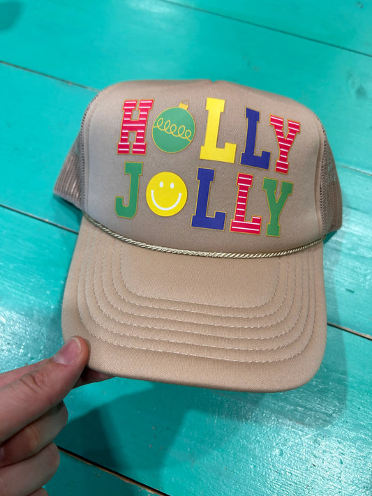 Holly Jolly Trucker Hat