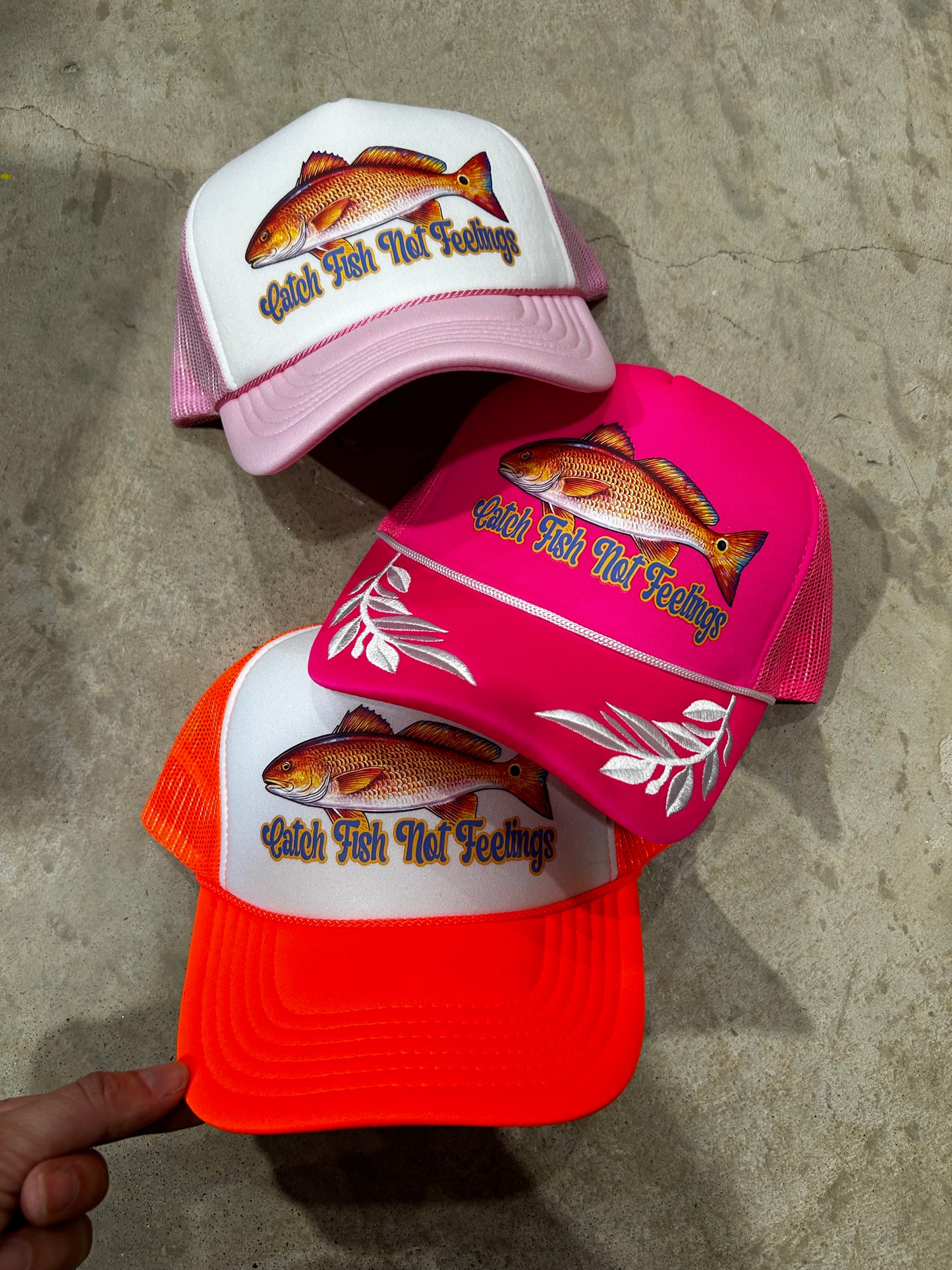 Catch Fish Not Feelings Trucker