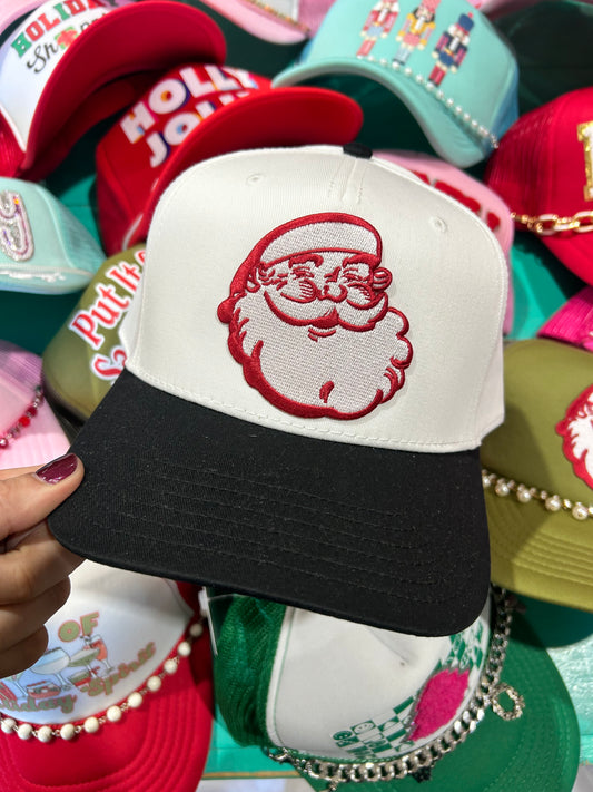 Santa Face Retro Trucker