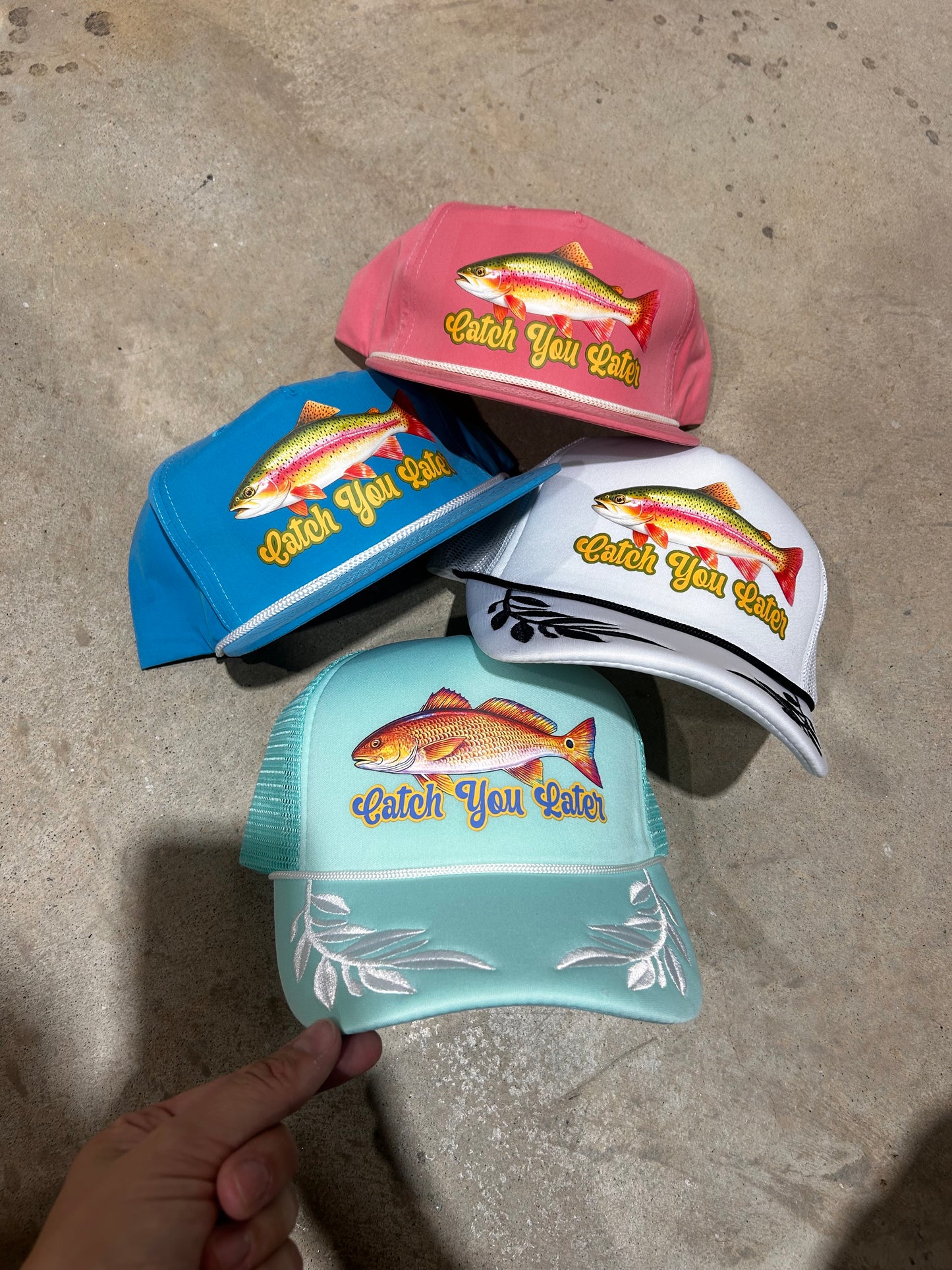 Catch You Later Rainbow Trout Hat