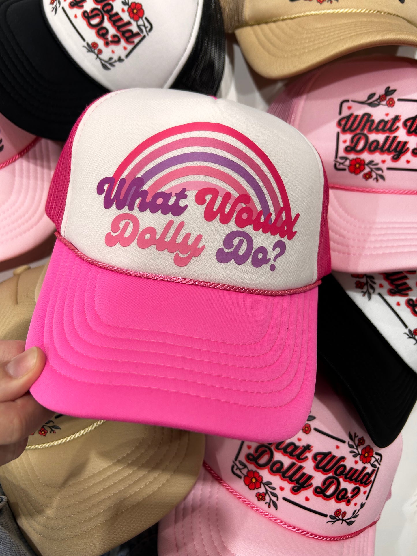 WWDD Rainbow Trucker Hat