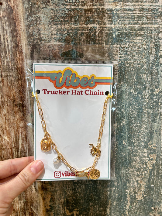 Gold Western Charmed Trucker Chain