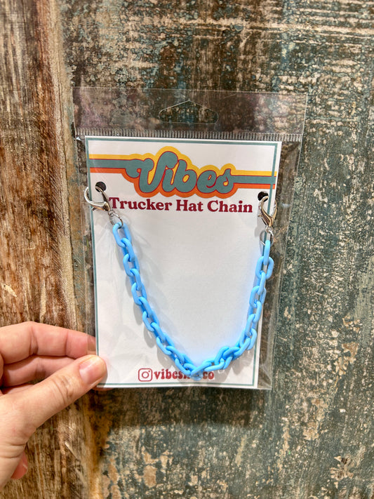 Light Blue Links Trucker Chain