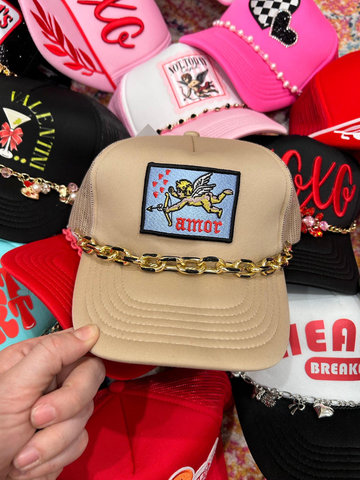 Amor Patched Trucker Hat