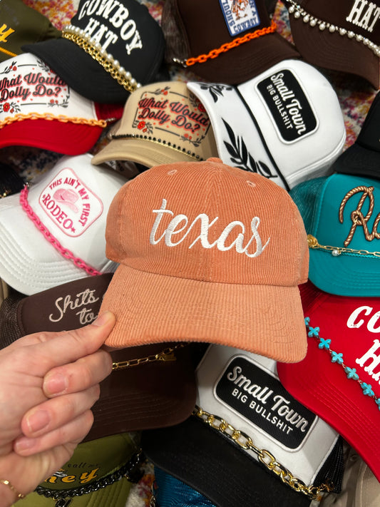 Texas Corduroy Dad Hat