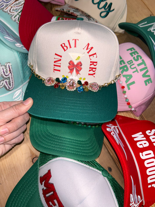 Tini Bit Merry Trucker Hat