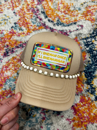 Turquoise Trucker Hat Chain