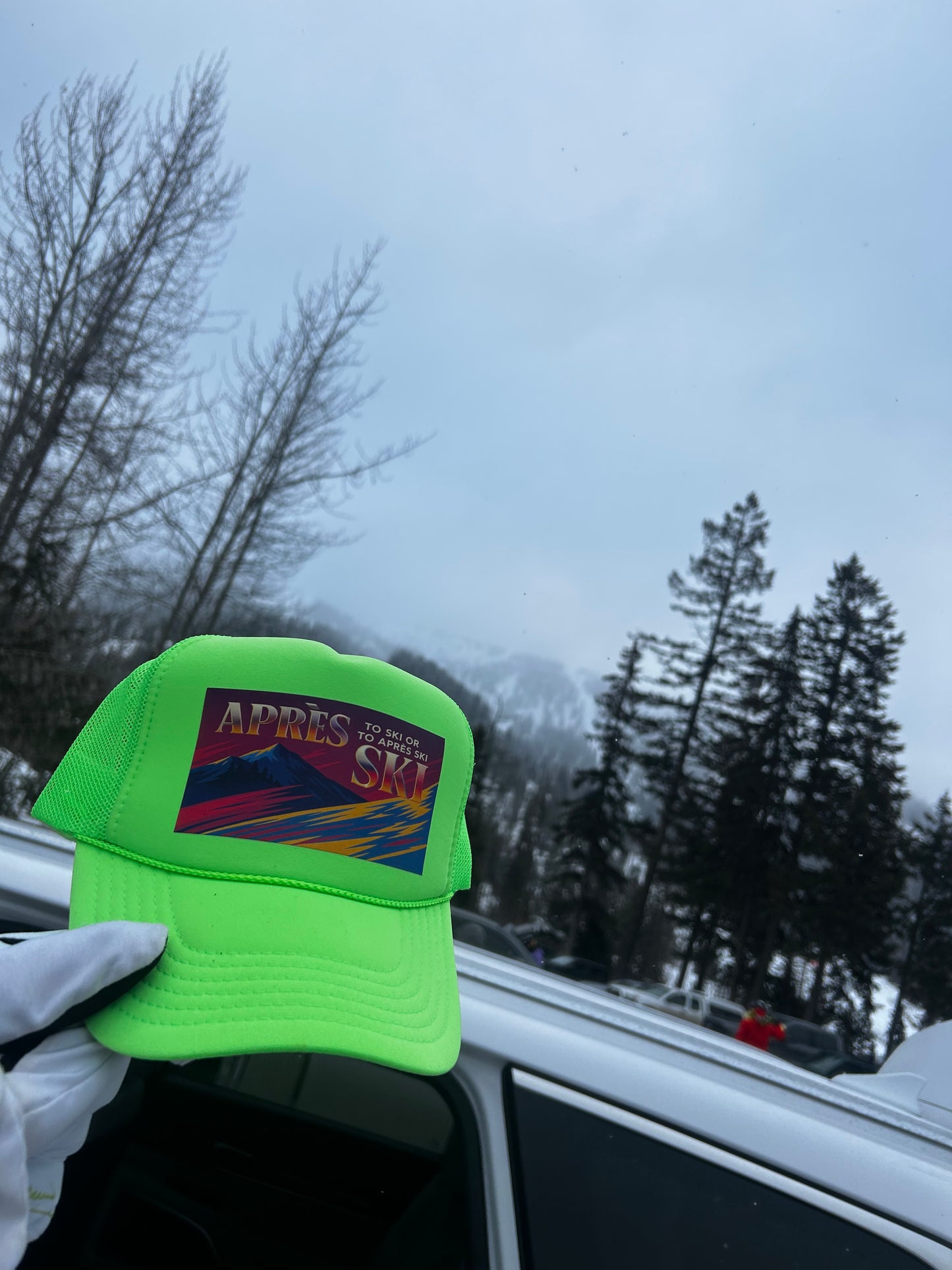 To Ski Or To Apres Ski Trucker Hat
