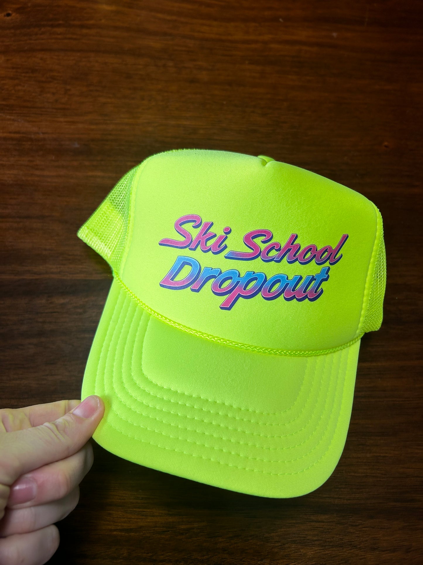 Ski School Dropout Trucker Hat