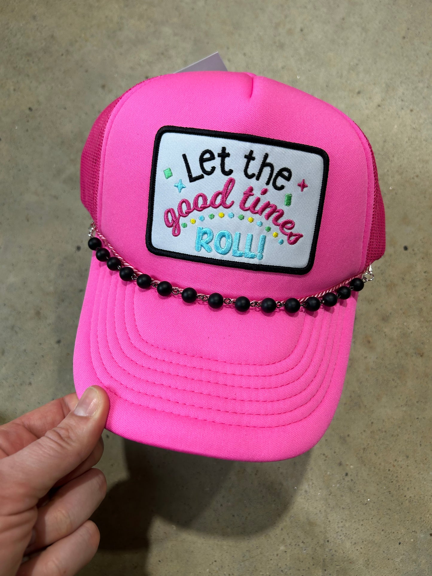 Matte Onyx Trucker Hat Chain