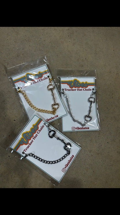 Snaffle Bit Trucker Hat Chain