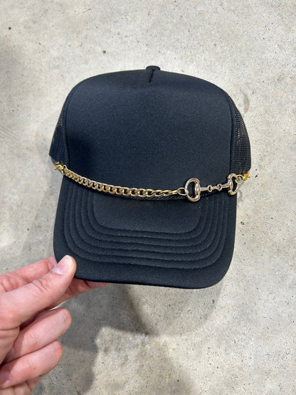 Snaffle Bit Trucker Hat Chain