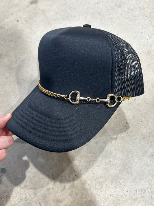 Snaffle Bit Trucker Hat Chain