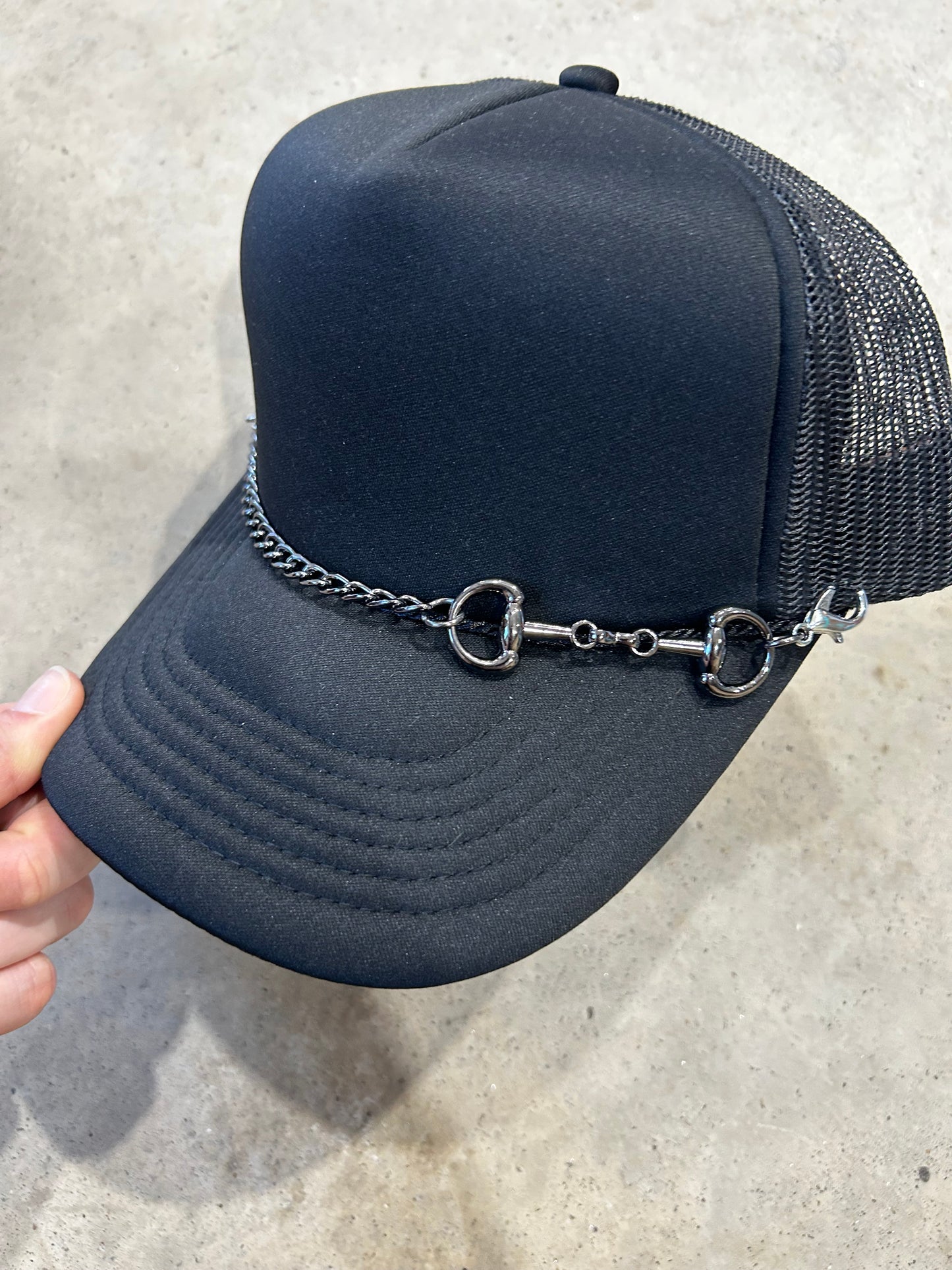 Snaffle Bit Trucker Hat Chain
