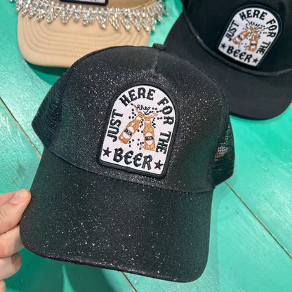 Just Here For The Beer Trucker Hat