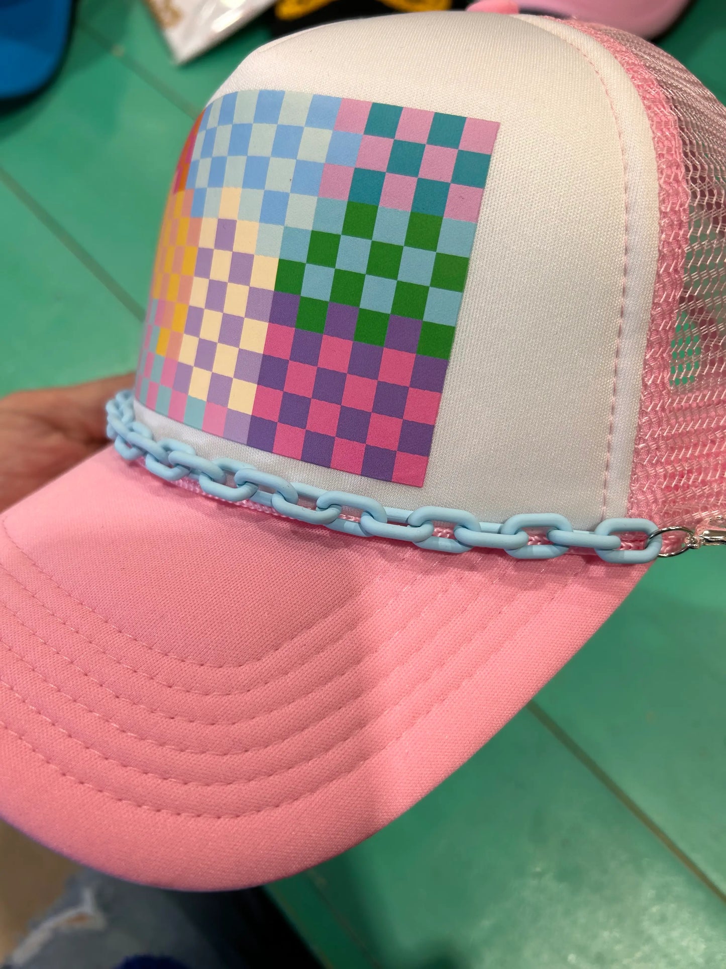 Light Blue Links Trucker Chain