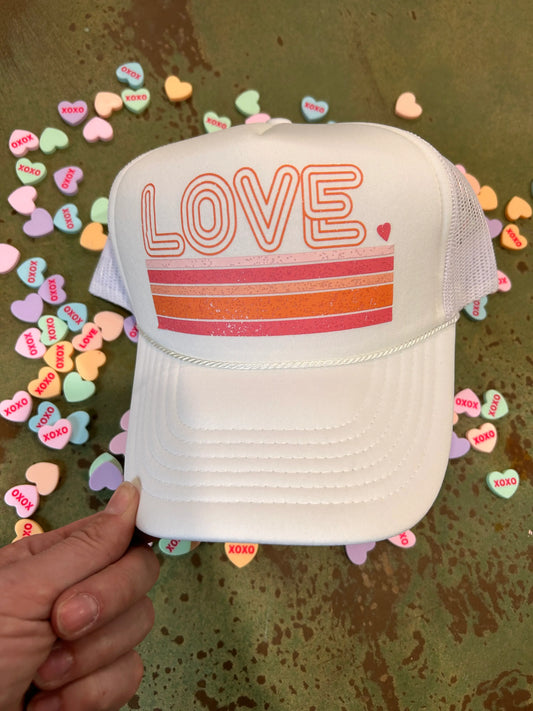 Love Striped Trucker
