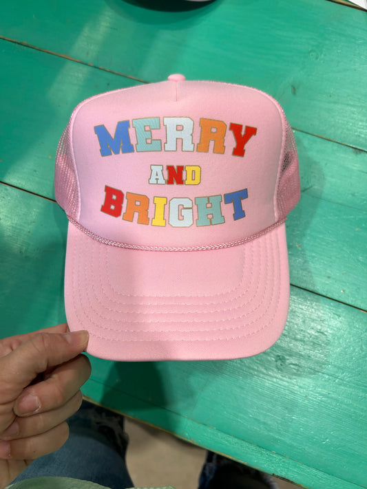 Merry & Bright Christmas Trucker