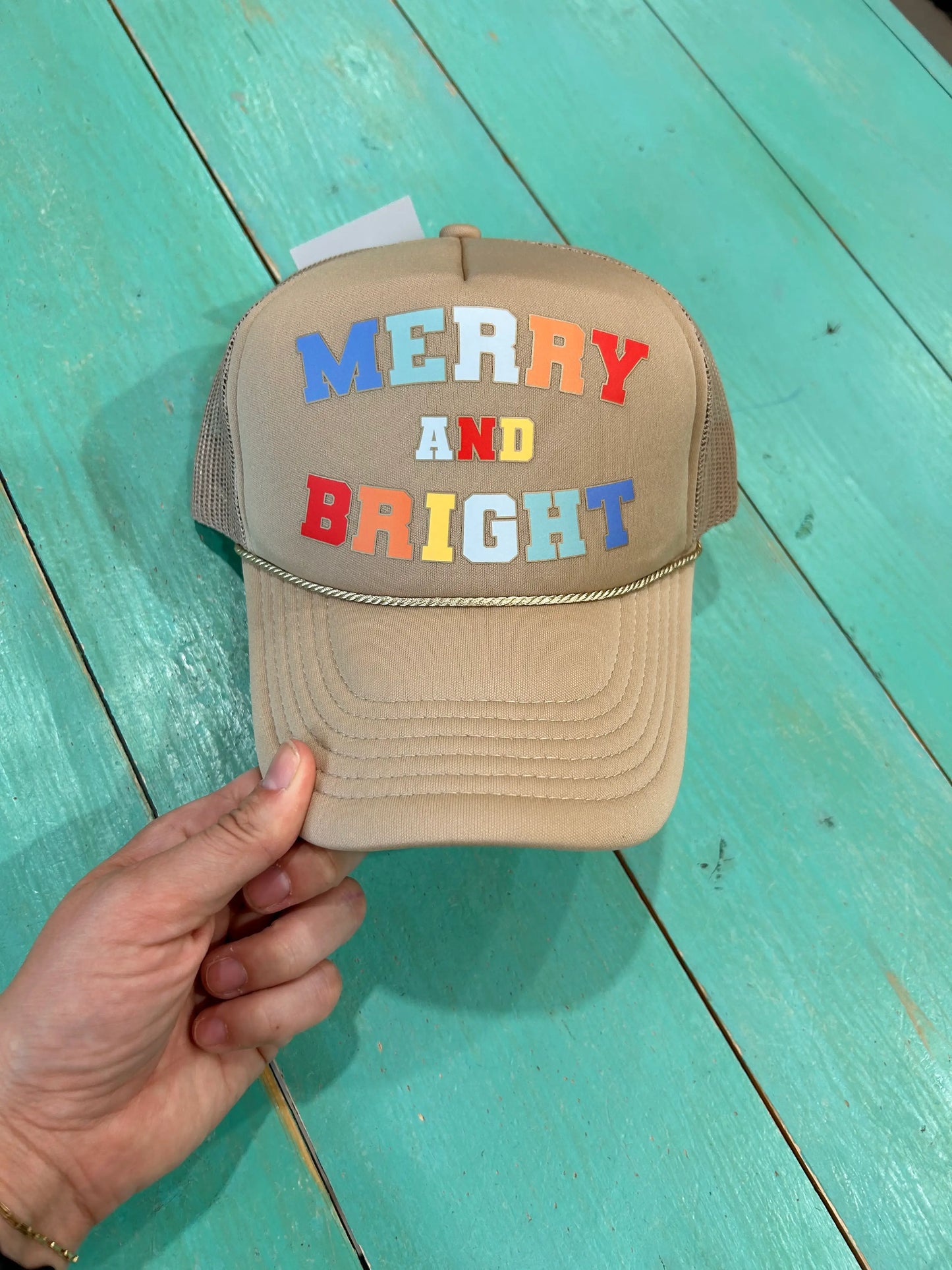 Merry & Bright Christmas Trucker