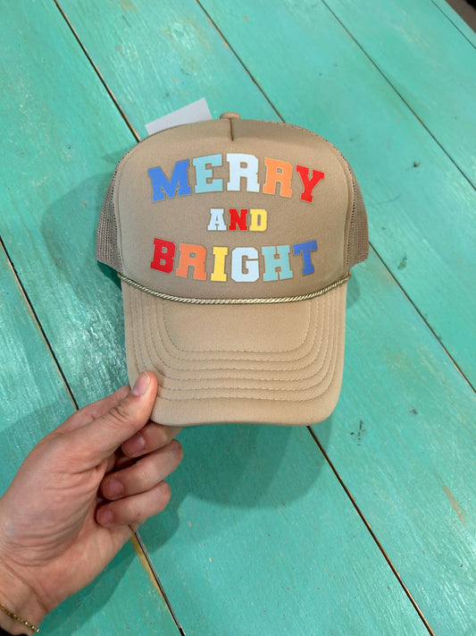 Merry & Bright Christmas Trucker