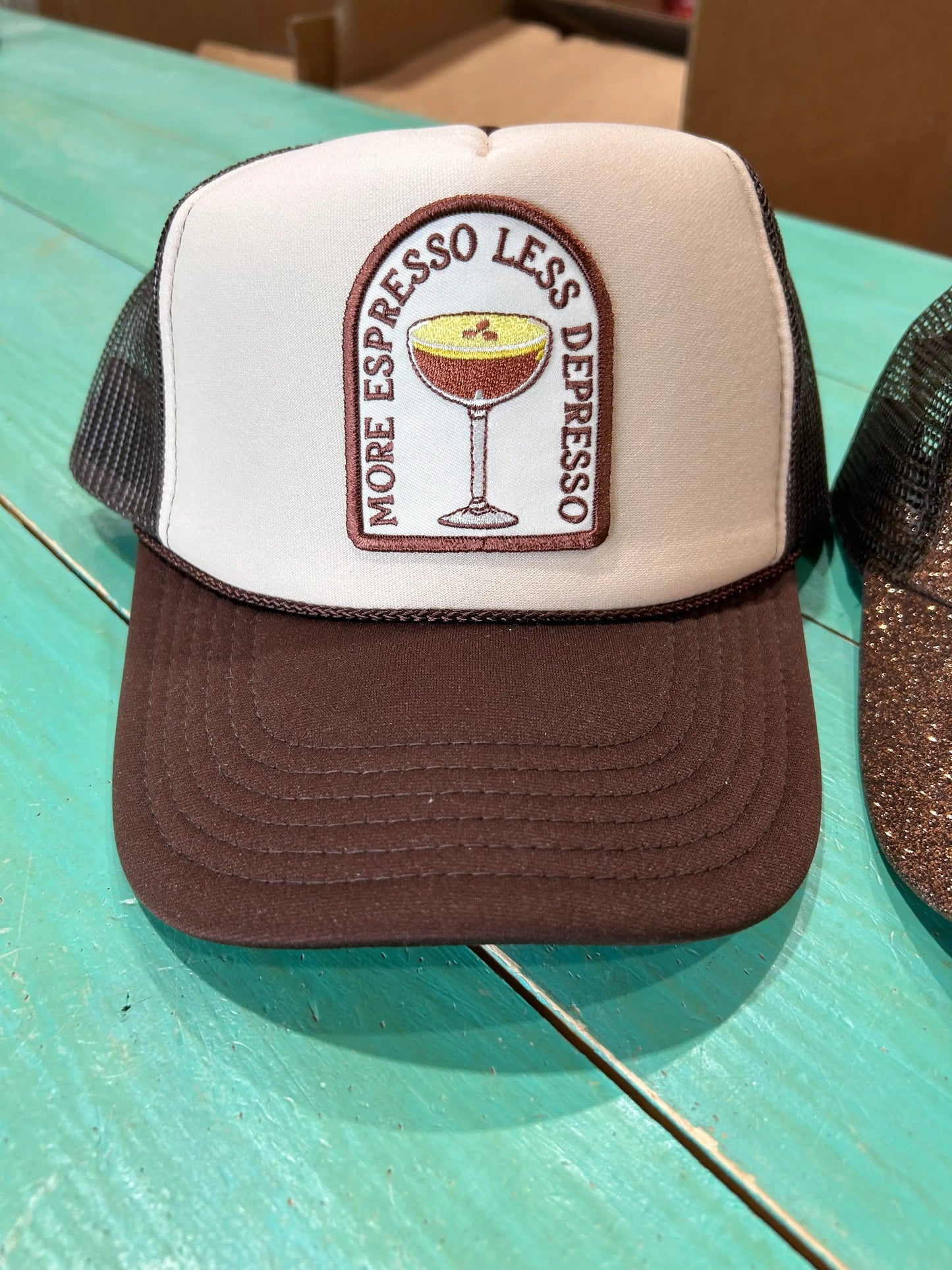 More Espresso Less Depresso Trucker