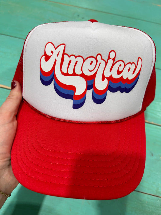 Retro America Trucker Hat